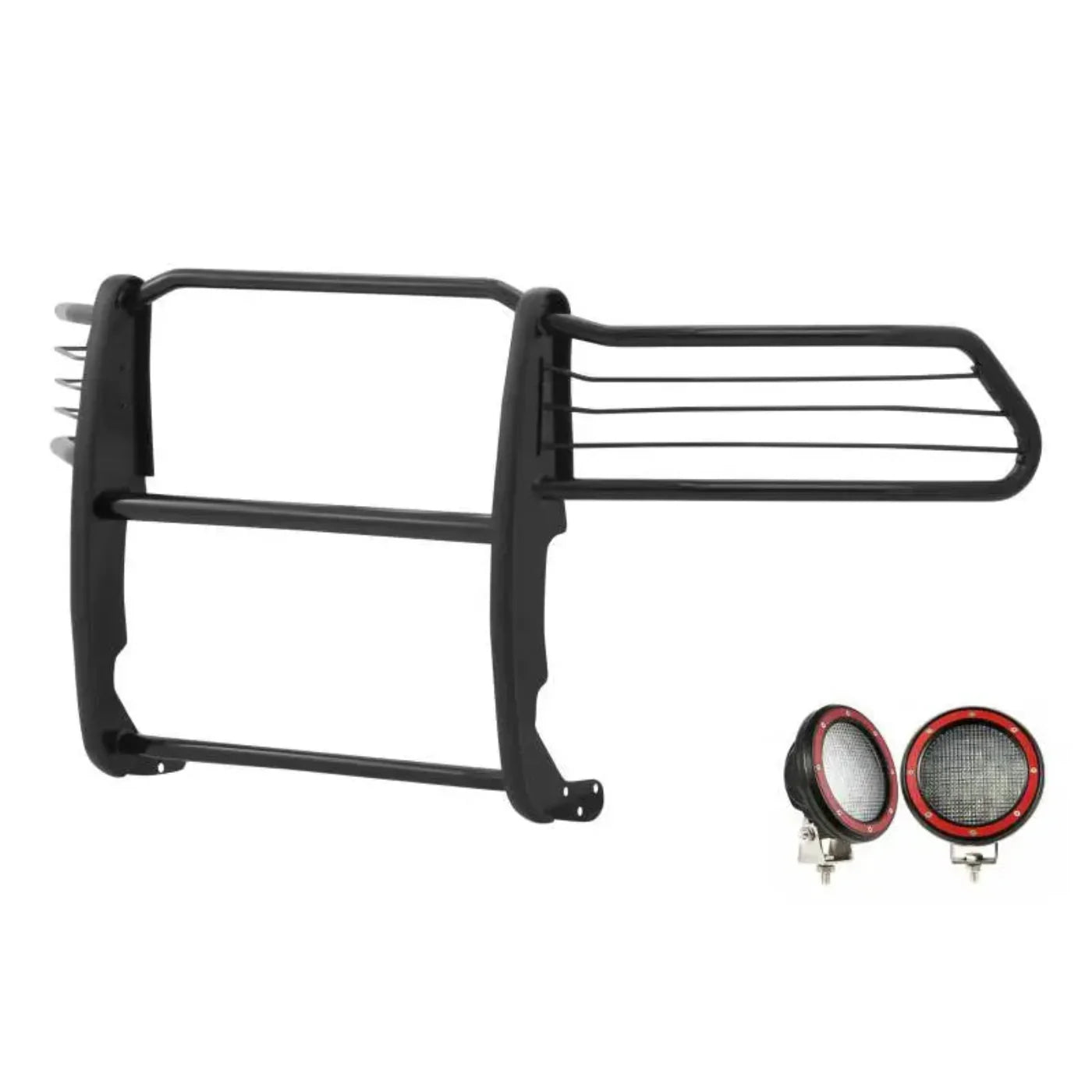 Black Horse 17DR01MA-PLFR Grille Guard Kit - BLK17DR01MAFR