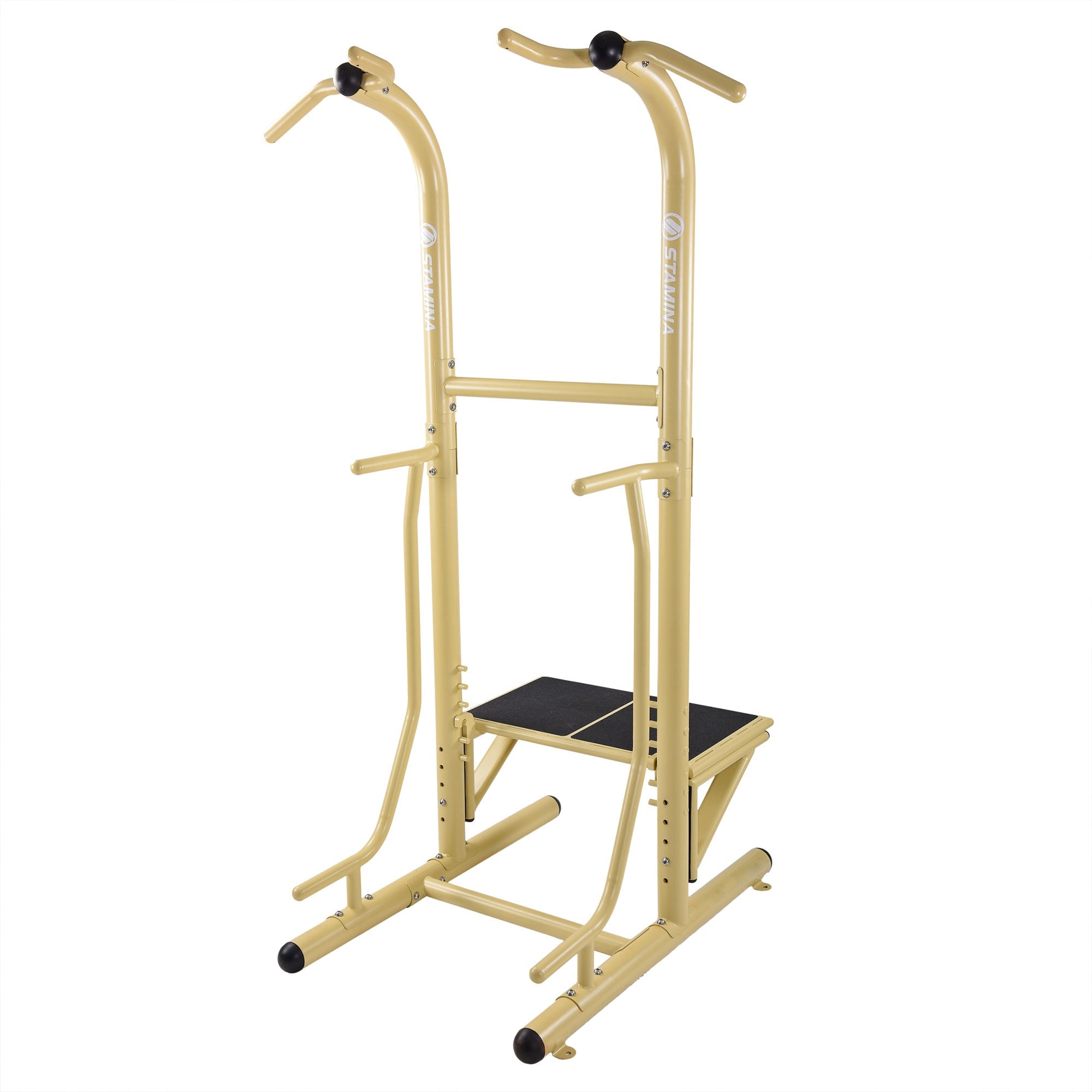 Stamina 65-1485 Weatherproof Steel Outdoor Fitness Power Tower Pro Station, Gold - 182235