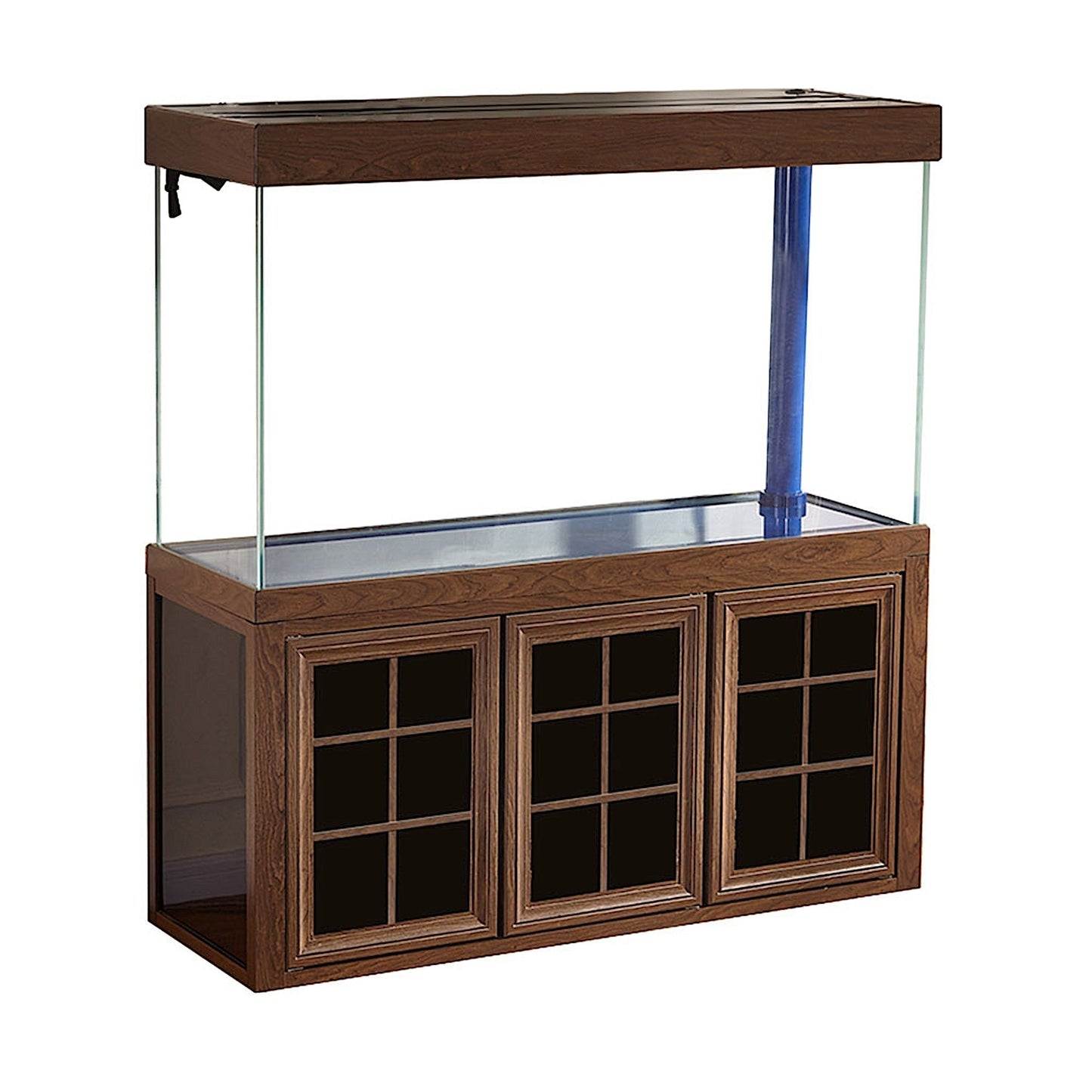Aqua Dream 135 Gallon Tempered Glass Aquarium Dark Wood - AD-1260-BW