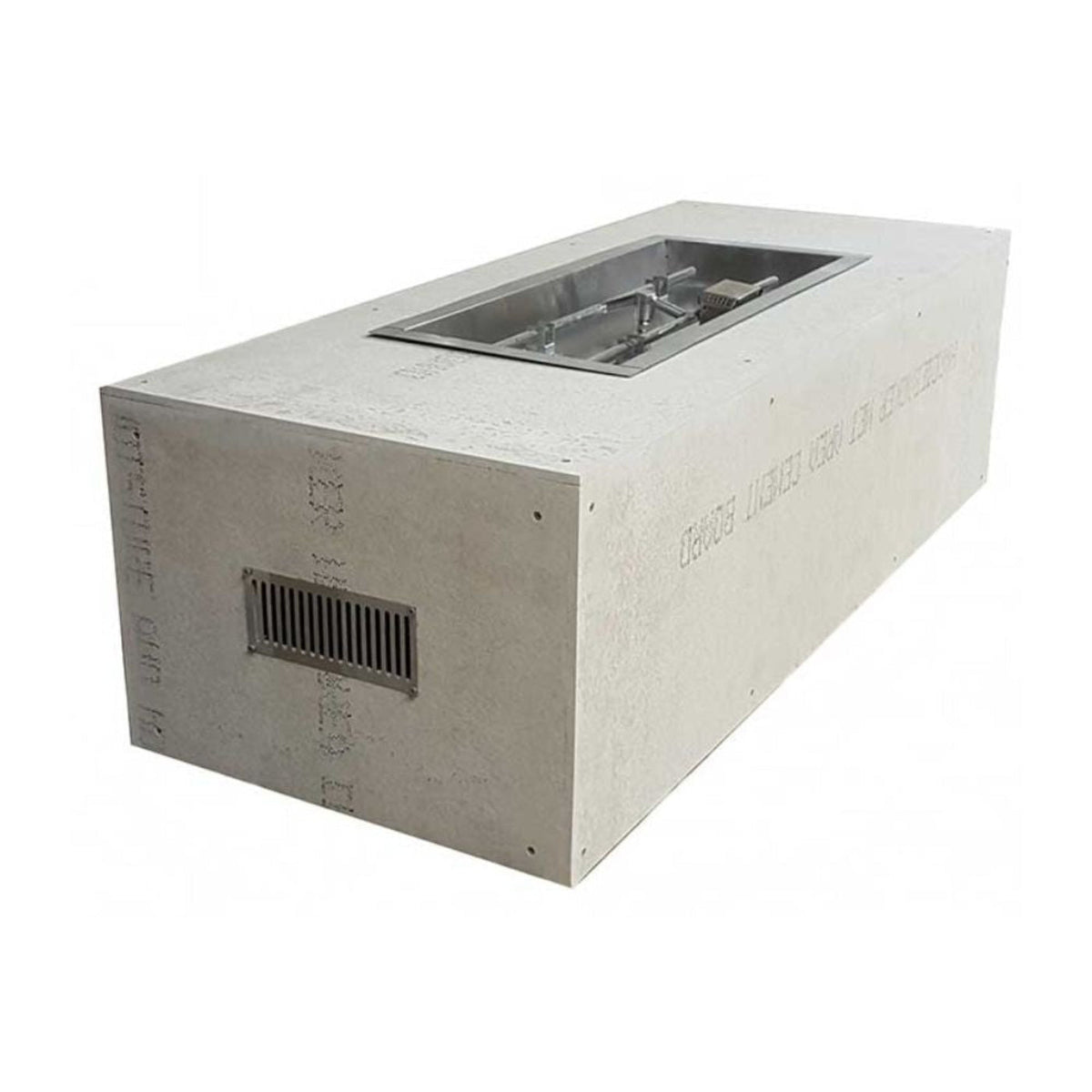 60″ x 24″ Rectangle Ready to Finish Fire Pit Package (36″ Pan) - U60X24/36x14-NG/ML