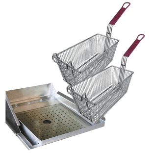 Cal Flame Deep Fryer Accessories Helper Set with Two Fryer Grill Accessories BBQ09902