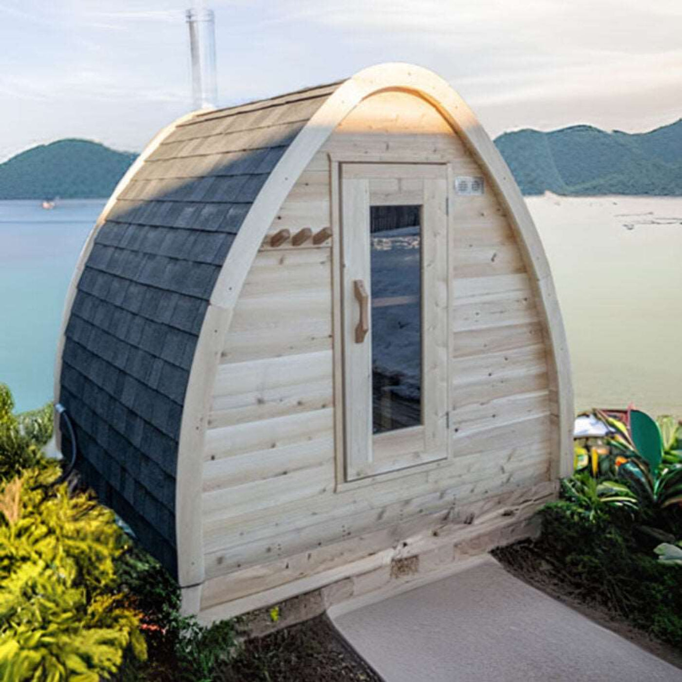 Dundalk Leisurecraft MiniPod Outdoor Sauna - CTC77MW