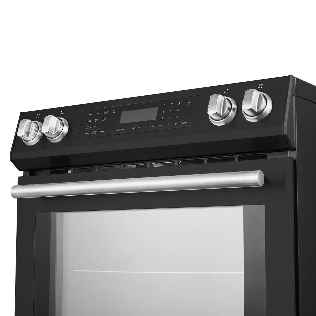Forno 5-Piece Appliance Package - 30-Inch Inducton Range, Under Cabinet Range Hood, Refrigerator with Water Dispenser, Dishwasher, and 24-Inch Microwave Oven in Black with Antique Brass Trim - APW5-905-30BLK-MWO24