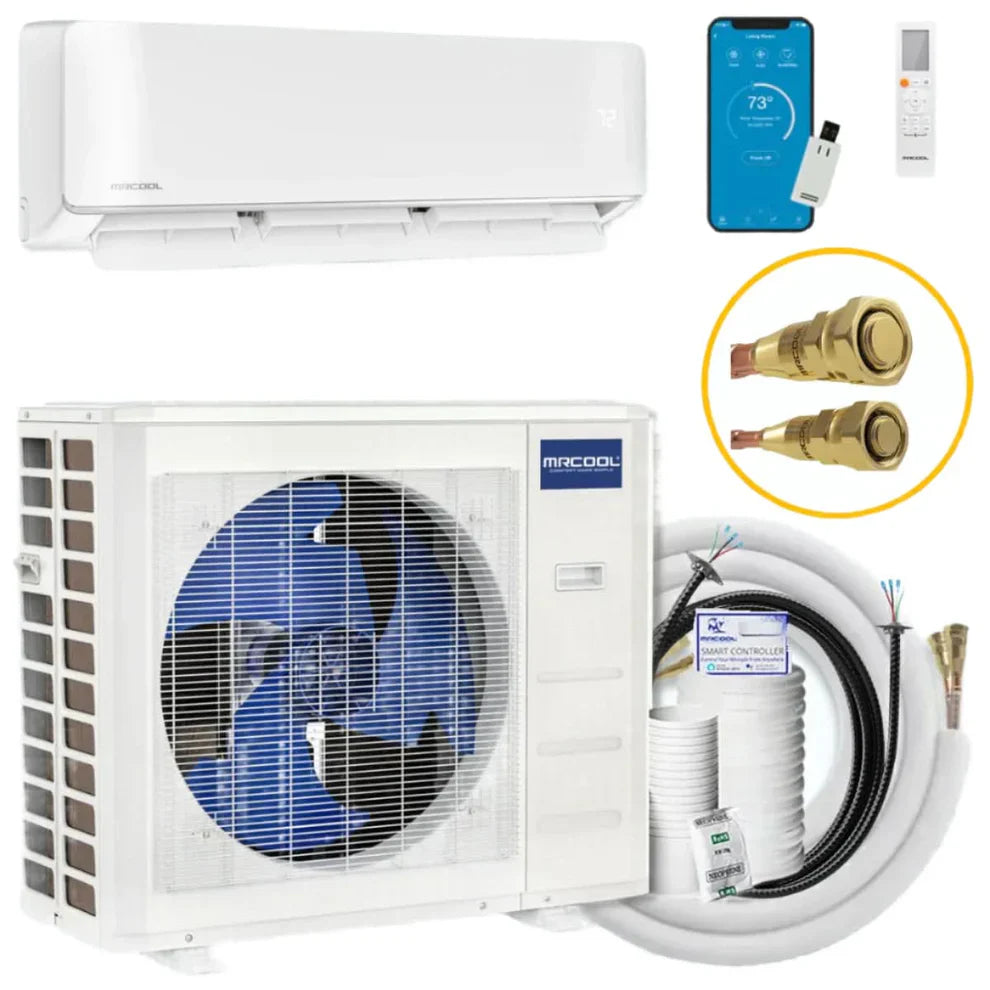 MRCOOL DIY 5th Generation EasyPro 24,000 BTU 18.9 SEER Heat Pump Mini-Split Complete System 230V - R454B Refrigerant