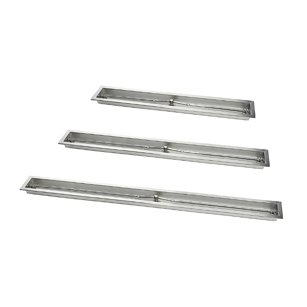 36" Stainless Steel Trough Burner with pan - 36SSTRGH