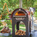 Clementi Pulcinella Wood-Burning Pizza Oven while cooking