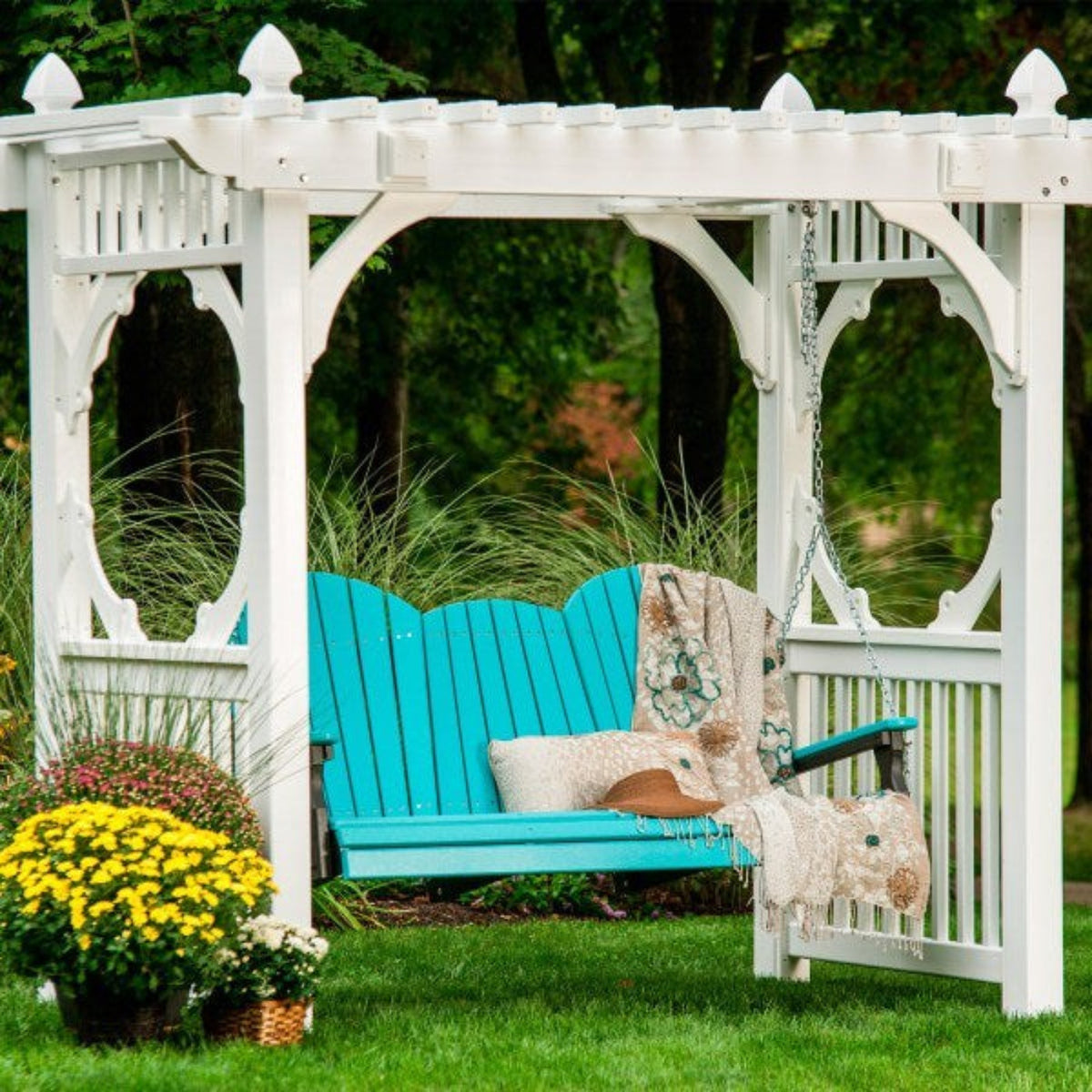 LuxCraft Classic Poly Vinyl Swing Stand - White - CVSSW