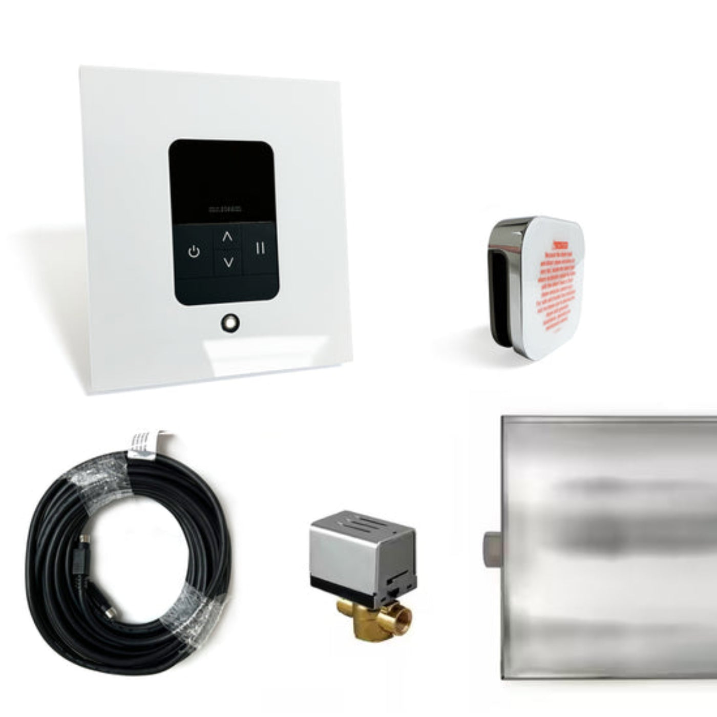 Mr. Steam Basic Butler Steam Generator Control Kit - White / Chrome - BBUTLERSWH