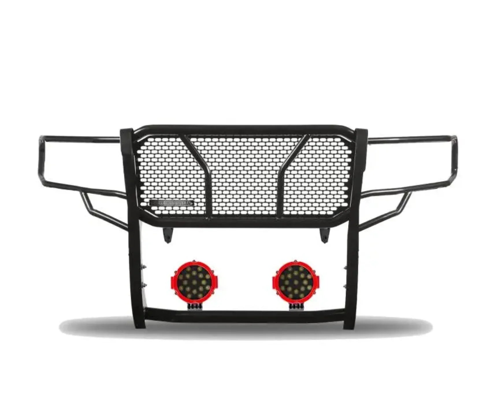 RU-DOSP07-B-PLR Black Horse Rugged Heavy Duty Grille Guard Kit - BLKRUDOSP07BP