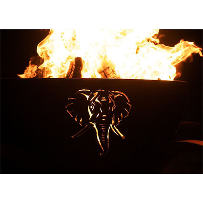  Africa's Big Five Fire Pit Elephant with Fire