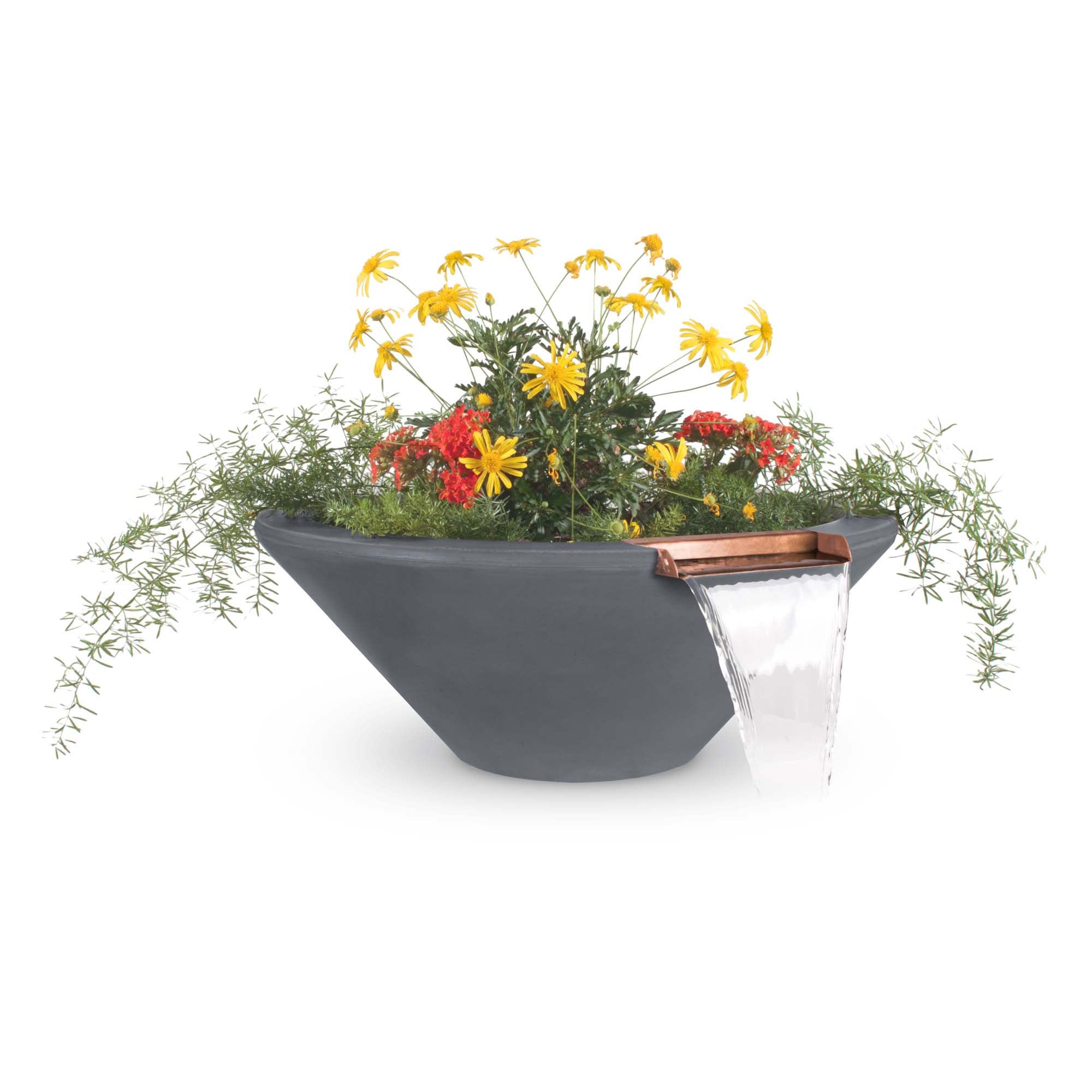 The Outdoor Plus Cazo Planter & Water Bowl-GFRC