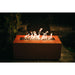 Linear 48 Fire Pit by Fire Pit Art - Burning at Night