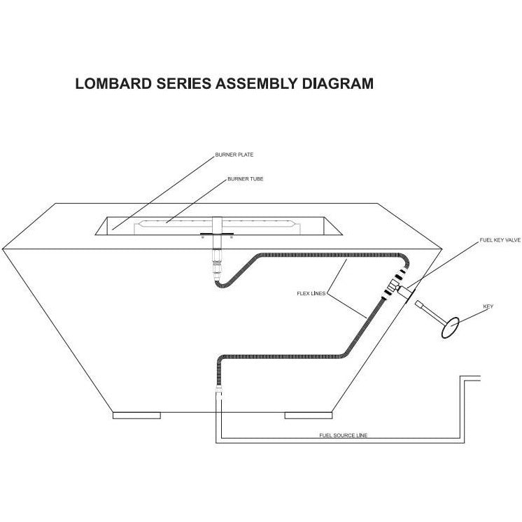 Lombard Fire Table Assembly Diagram