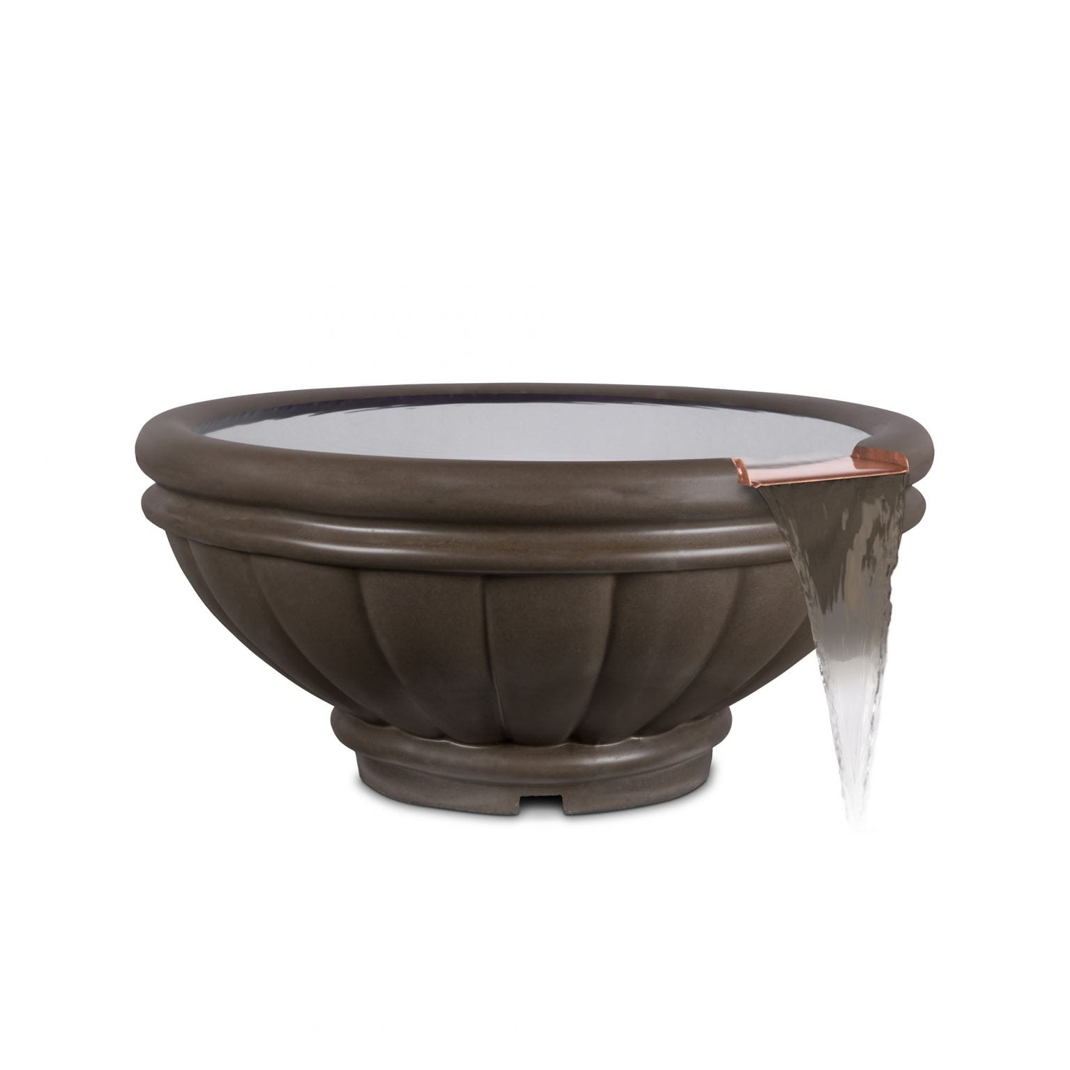 Roma Concrete Water Bowl Chocolate