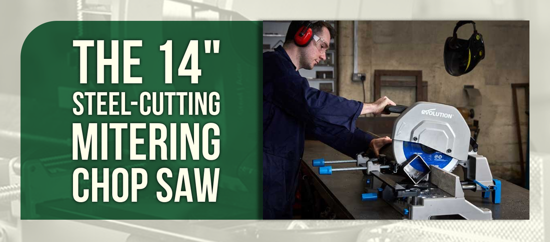 The 14" Steel-Cutting Mitering Chop Saw