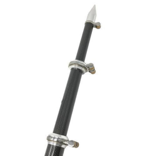 TACO Marine 20' Carbon Fiber Tele-Outrigger Poles Black w/Silver - OT-4200CF