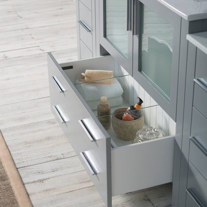 Blossom Sydney 60 Inch Bathroom Vanity with Side Cabinet - V8001 60S 01