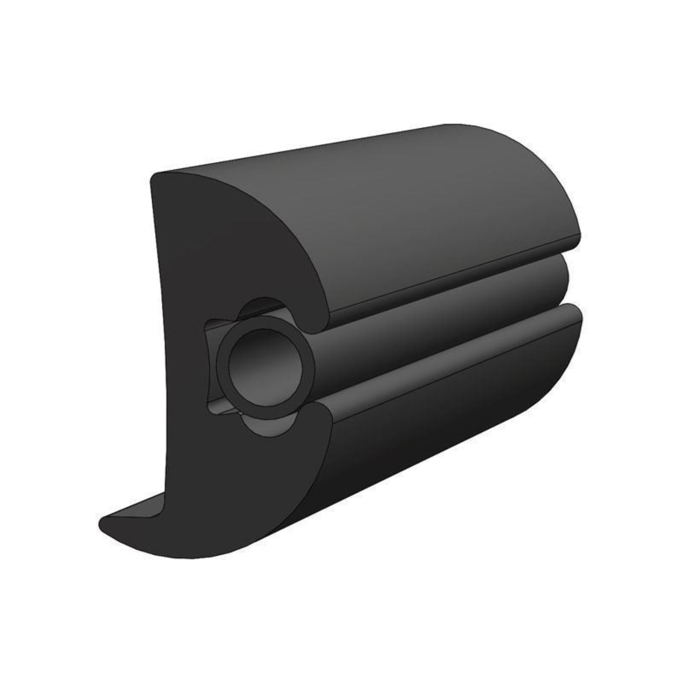 TACO Marine Flexible Rub Rail 2-3/8" X 1-1/2" - V11-0899BKA100