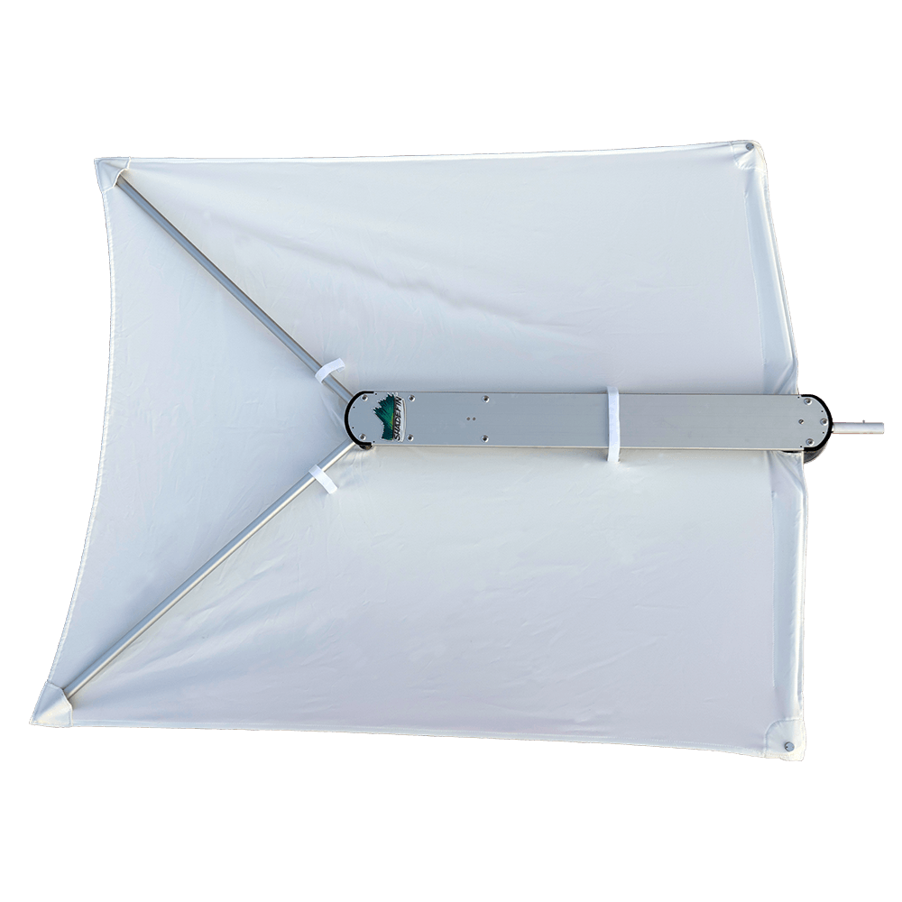 TACO Marine ShadeFin with White Fabric, Bag & Fixed Mount Kit - T10-3000-3