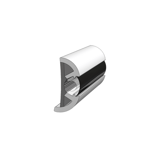 TACO 2" X .906"’ Medium Supro-flex Rub Rail - V11-9990WHA80D