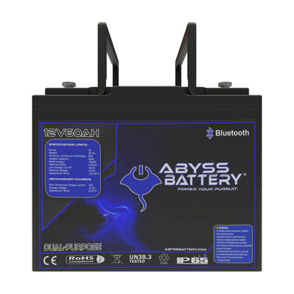 Abyss Battery 12V 60Ah Dual Purpose Lithium Marine Battery - AB-12V60-BT