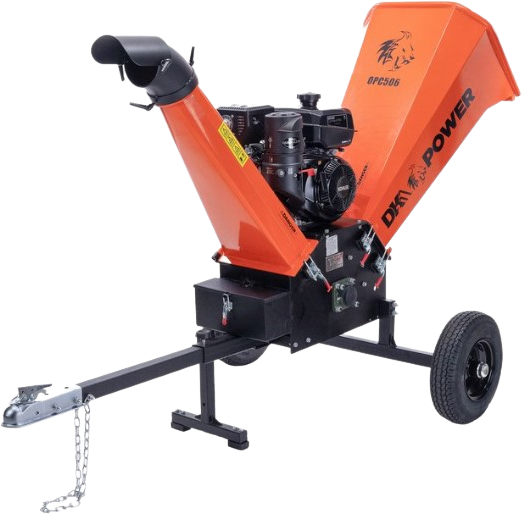 DK2 OPC506E Chipper Shredder with Extended Axles and Trailer Tow Hitch 6