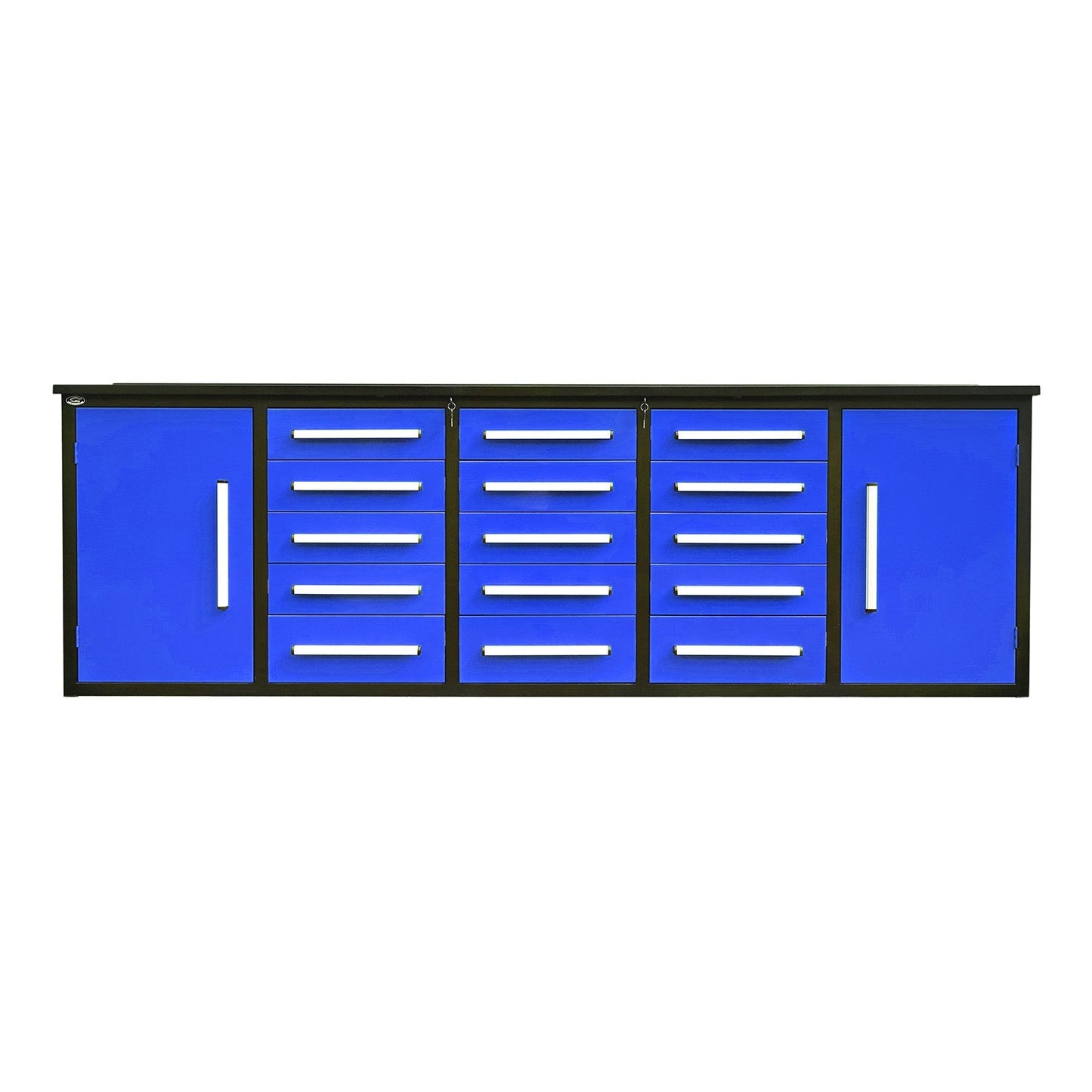 Chery Industrial 10ft Workbench Storage Cabinet with 15 Drawers & 2 Cabinets - WW000179