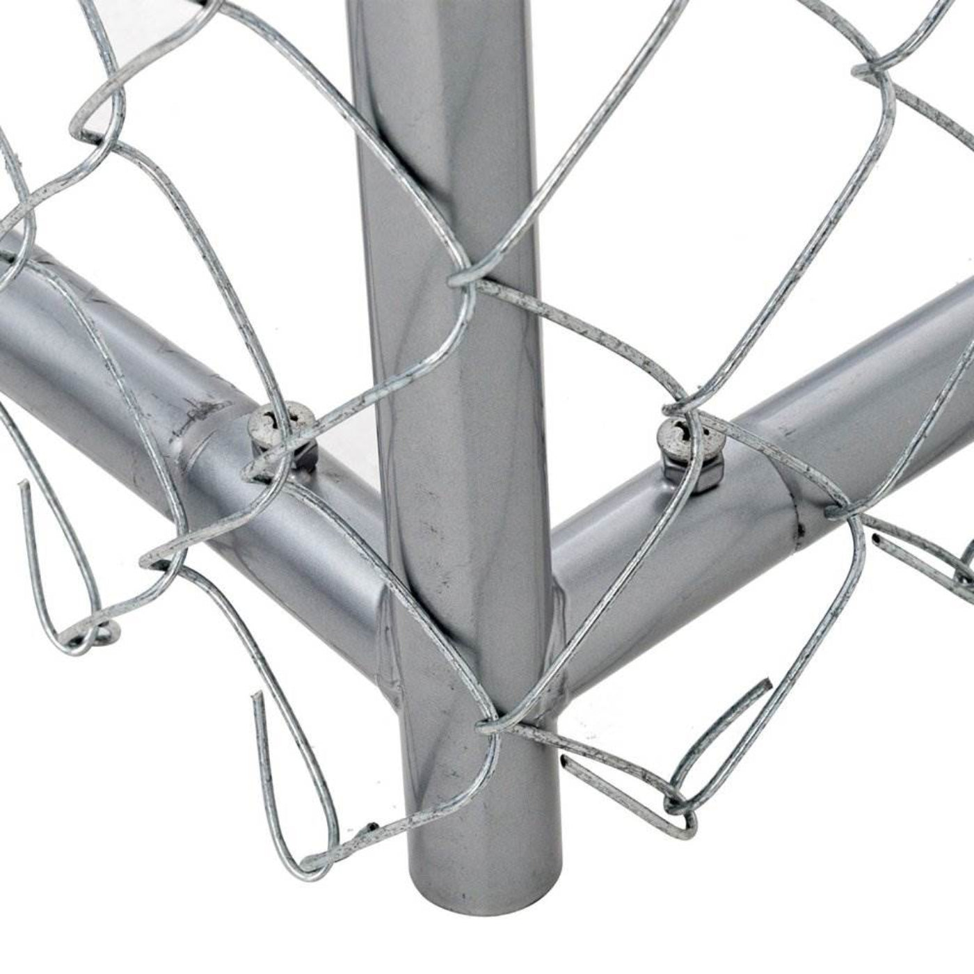 Lucky Dog 5 x 5 x 4 Foot Heavy Duty Outdoor Chain Link Dog Kennel (2 Pack) - 125137