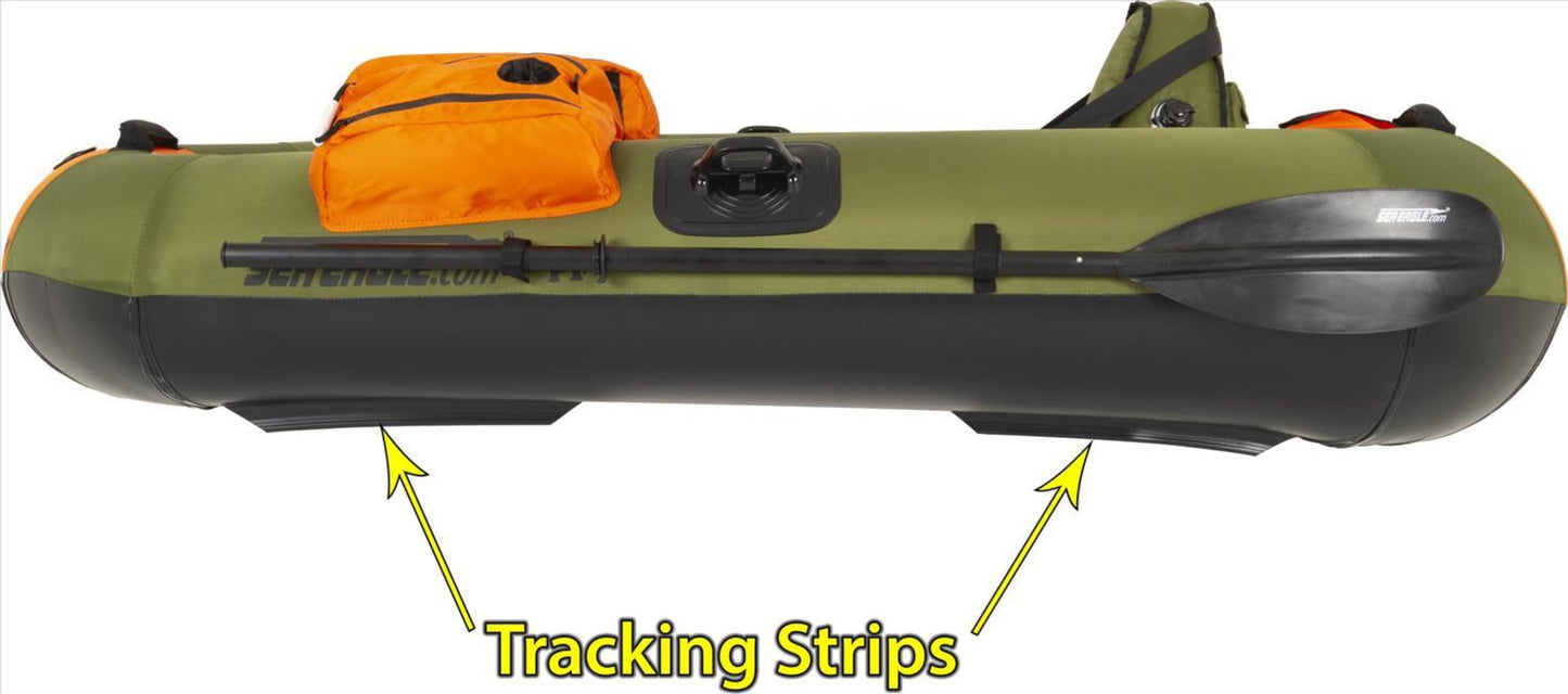 Sea Eagle PackFish 7 Inflatable Boat Deluxe Fishing Package Green Orange PF7K_D New - PF7K_D