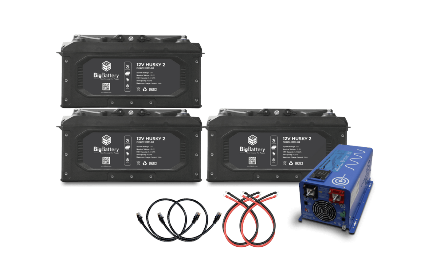 Big Battery 12V 3X HUSKY 2 KIT – AIMS - K0740