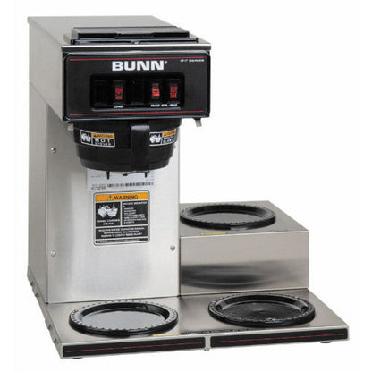 Bunn 13300.0003 VP17-3 Pourover Coffee Maker - Stainless Decor - BU133000003
