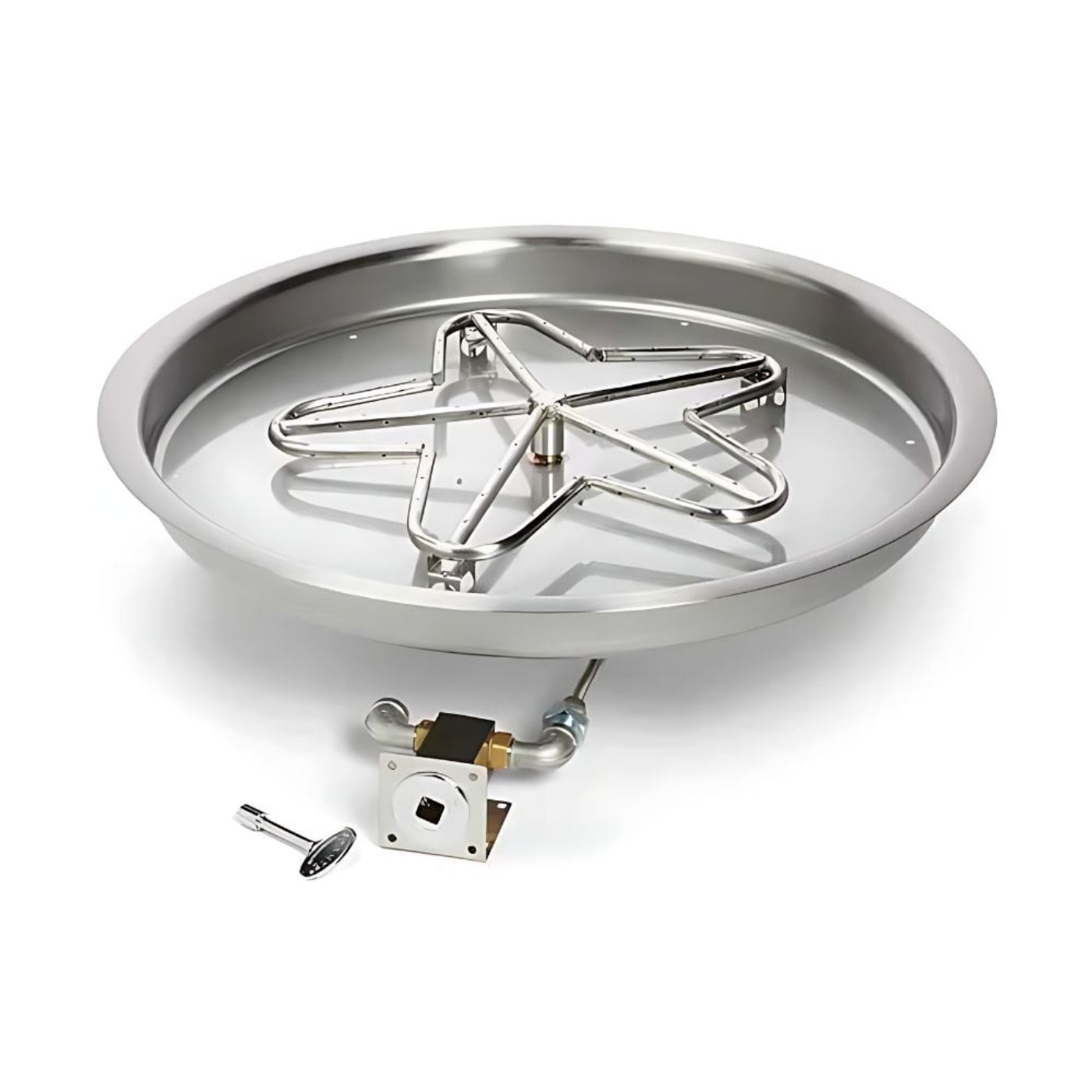 25″ Match Lit Fire Pit Kit - PENTA25MLFPK-FLEX-NG