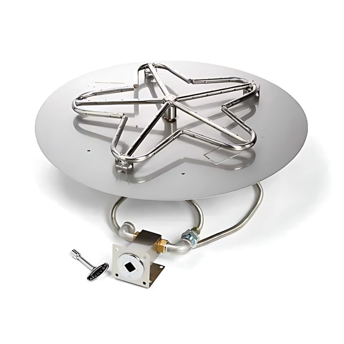 24″ Match Lit Fire Pit Kit with Penta Burner - PENTA24MLFPK-FLEX-NG