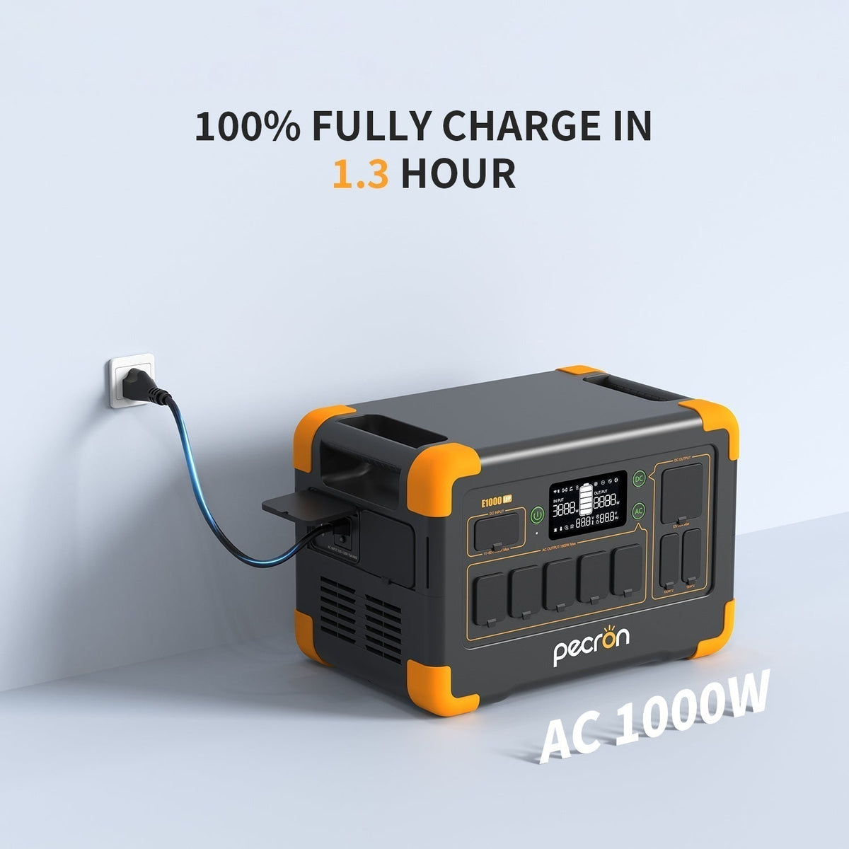 PECRON E1000LFP Portable Power Station 1800W 1024Wh PRE-ORDER - E1000LFP