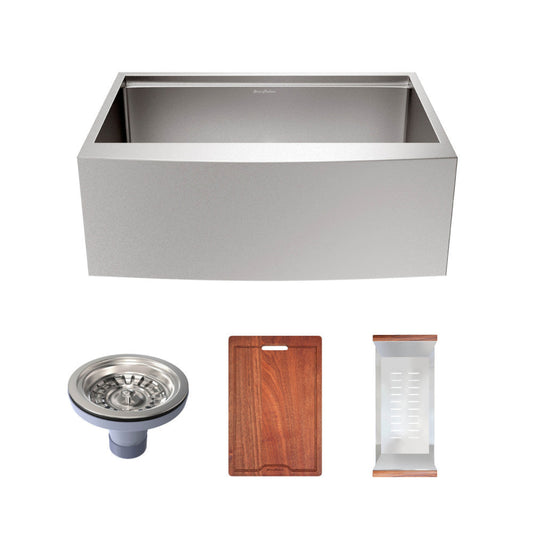 Swiss Madison Rivage 30 x 22 Single Basin Apron Kitchen Workstation Sink - SM-KS779