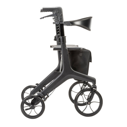 Drive Medical AeroCarbon Ultra-Lite Rollator Weighs 11.5 lbs - DMM-10278BK