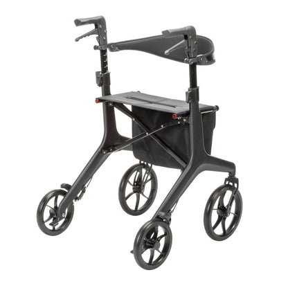 Drive Medical AeroCarbon Ultra-Lite Rollator Weighs 11.5 lbs - DMM-10278BK