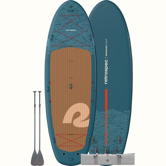 Retrospec Weekender Crew XL Multi-Person Inflatable Stand Up Paddle Board 15’ - 5744
