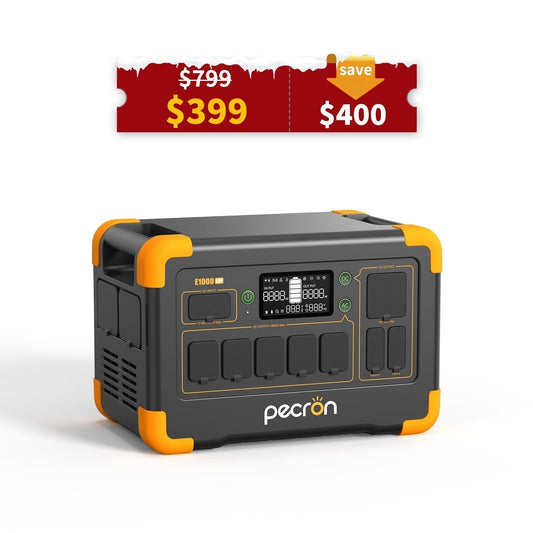 PECRON E1000LFP Portable Power Station 1800W 1024Wh PRE-ORDER - E1000LFP