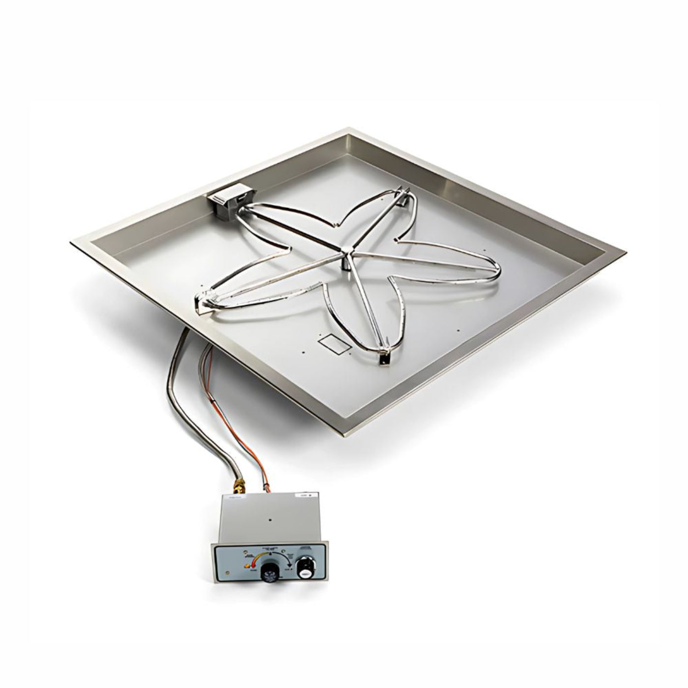 24″ Square Drop In Manual Spark Ignition Kit - FPPK24-SQBL-FLEX-NG