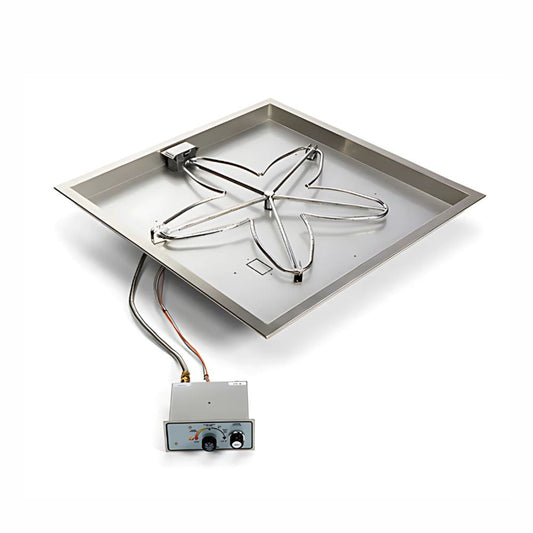 24″ Square Drop In Manual Spark Ignition Kit - FPPK24-SQBL-FLEX-NG