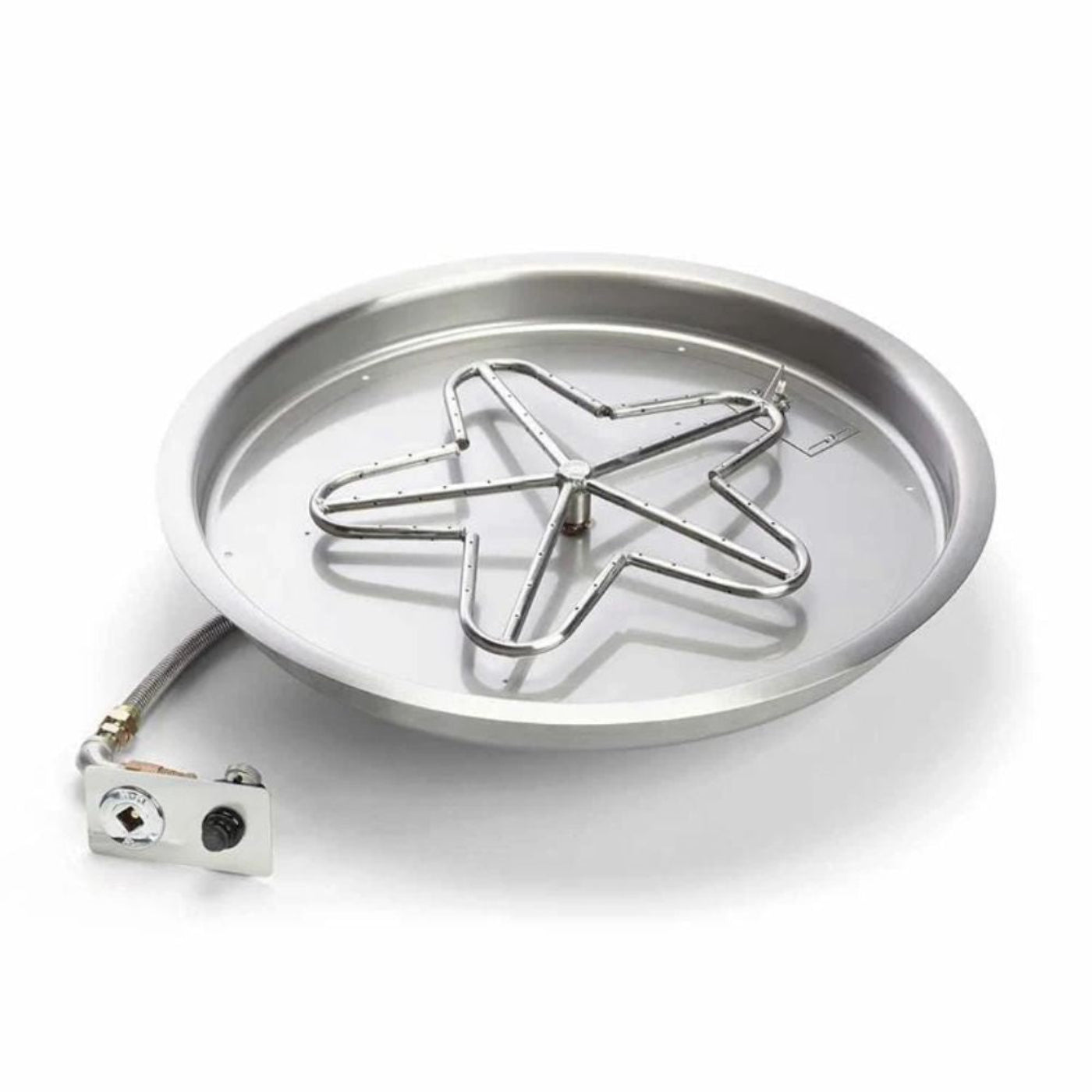31" Round Bowl Pan, Battery Operated Push Button Ignition Kit - PENTA31-FPK-NG