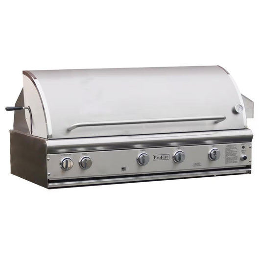 ProFire Professional Deluxe Series 48-Inch Built-In Infrared Hybrid Gas Grill With Rotisserie - PFDLX48RIH-P