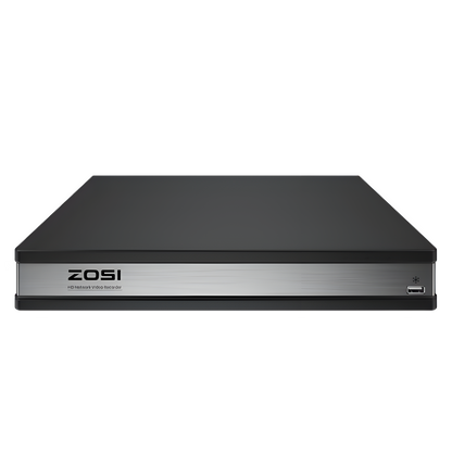 Zosi C225 4K 16 Channel 8-Cam PoE NVR System + 4TB Hard Drive - C225 4K 16