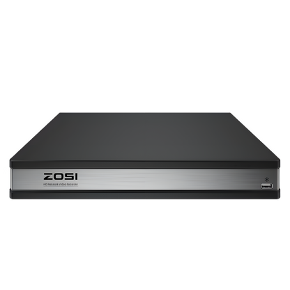 Zosi C225 4K 16CH 12 Camera POE Security System + 4TB Hard Drive - C225 4K 16CH