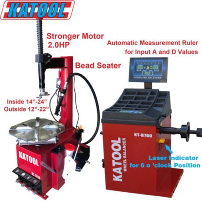 Adam Equipment Katool Tire Changer KT810 & Wheel Balancer  - T810+B760