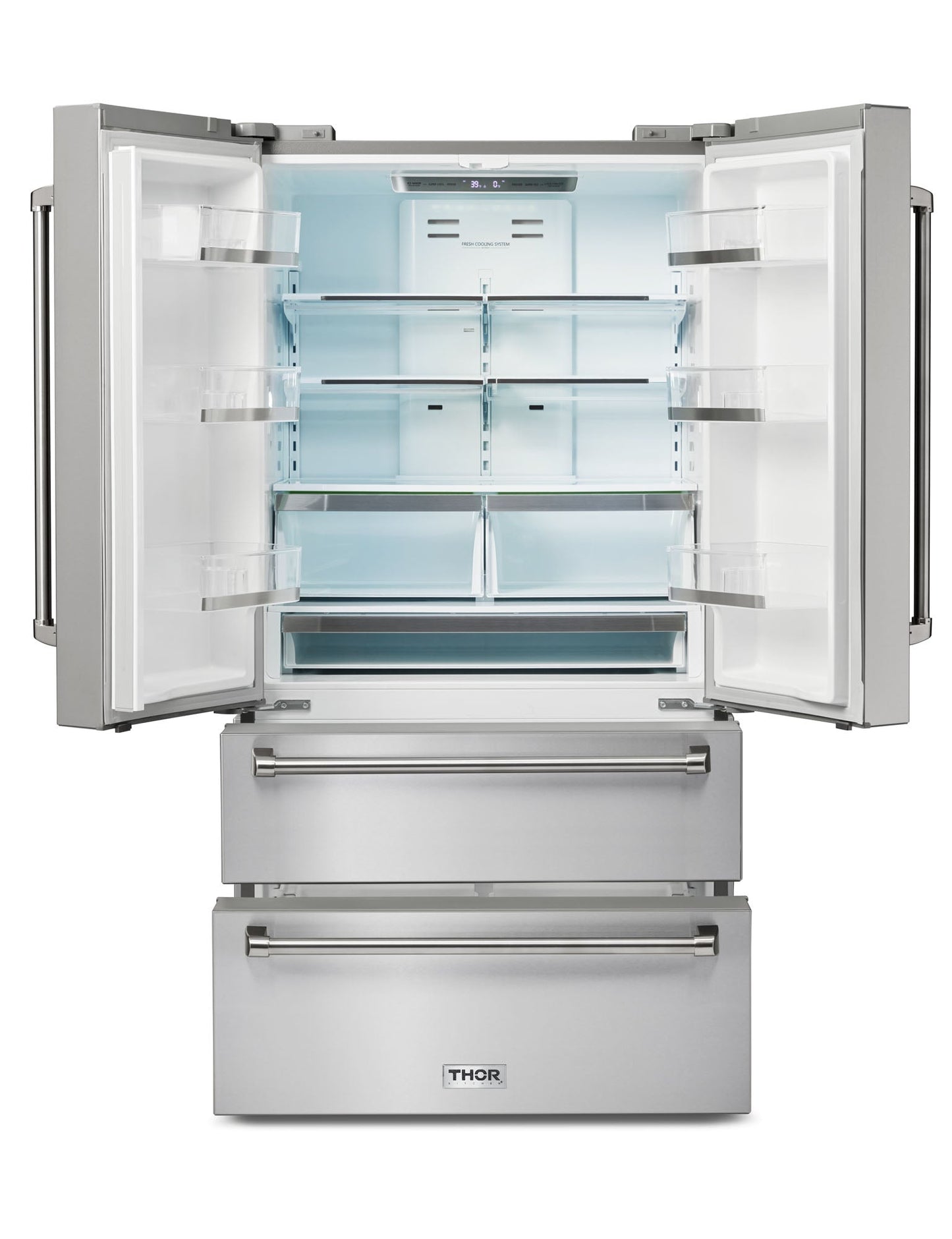 Thor Kitchen 3-Piece Appliance Package - 30-Inch Propane Gas Range, Dishwasher & Refrigerator in Stainless Steel - APR3-LRG30-LP