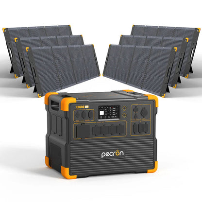 PECRON E3600LFP Solar Generator Kit 3600W 3072Wh - E3600LFP