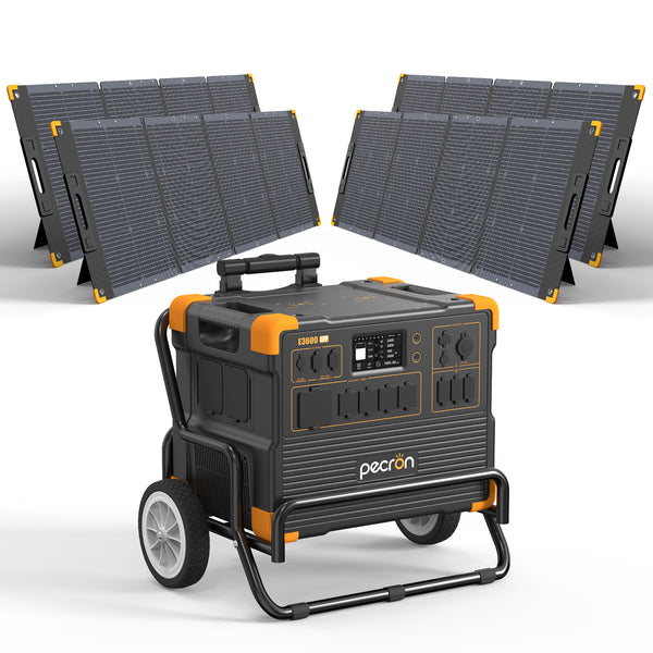 PECRON E3600LFP Solar Generator Kit 3600W 3072Wh - E3600LFP