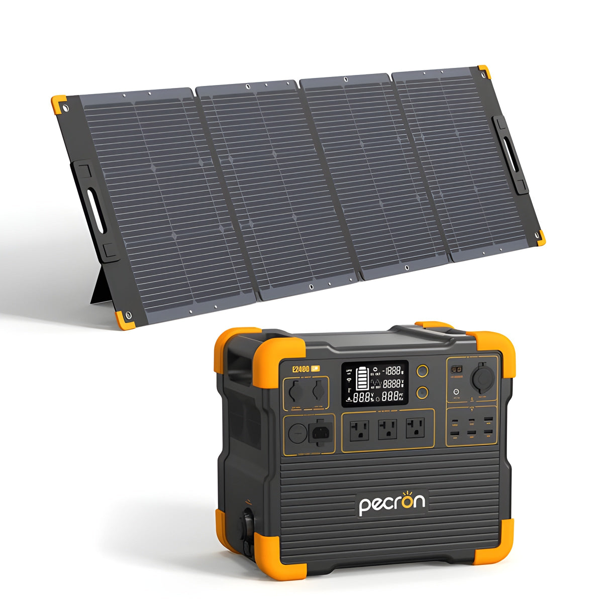 PECRON E2400LFP Solar Generator Kit